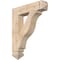 Ekena Millwork Funston Arts & Crafts Smooth Bracket, Douglas Fir, 3 1/2"W x 18"D x 22"H BKT04X18X22FST03SDF - alternate 1